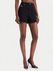 Versace Jeans Spodnie dresowe 80HAD514 Czarny Regular Fit. Czarne spodnie dresowe Versace Jeans, bez wzorów, z bawełny. Za 474.99 zł.