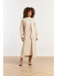 Smashed Lemon Kardigan w kolorze beżowym rozmiar: XXL. Brązowe kardigany Smashed Lemon, xxl, bez wzorów, z wełny. Za 114.44 zł.