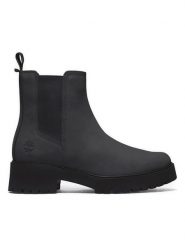 Timberland Skórzane sztyblety "Carnaby Cool" w kolorze czarnym rozmiar: 39. Czarne botki Timberland, bez zapięcia. Za 422.66 zł.