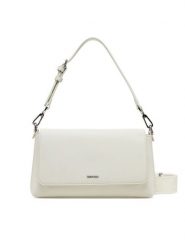 Calvin Klein Torebka Ck Must Convertible Shoulder Bag K60K612902 Écru. Torebki klasyczne Calvin Klein, bez wzorów, ze skóry, bez dodatków. Za 339.99 zł.