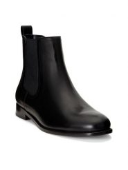 Lauren Ralph Lauren Sztyblety 802908354001 Czarny. Czarne botki Lauren Ralph Lauren, bez wzorów, ze skóry, bez obcasa, na płaskiej podeszwie, bez zapięcia. Za 939.99 zł.
