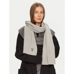 Szalik KARL LAGERFELD. Szare szaliki KARL LAGERFELD, bez wzorów. Za 649.99 zł.