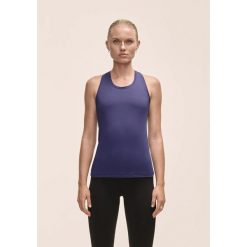 Damska Koszulka Sportowa Treningowa Casall Essential Racerback Tank. Niebieskie koszulki sportowe Casall, bez wzorów, bez ramiączek, na jogę i pilates. Za 189.99 zł.