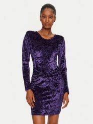 Rinascimento Sukienka codzienna CFC0121760003 Fioletowy Regular Fit. Fioletowe sukienki Rinascimento, na co dzień, s, bez wzorów, z syntetyku, bez kołnierzyka, bez ramiączek, proste. Za 219.99 zł.