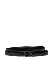 Calvin Klein Pasek Damski Ck Thin Belt 1.5Cm K60K612360 Czarny. Czarne paski Calvin Klein, bez wzorów, ze skóry. Za 109.99 zł.