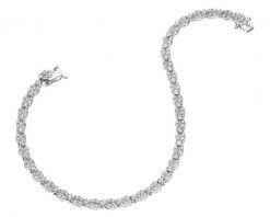 Bransoletka z białego złota z brylantami - 19 cm - 2,12 ct - próba 585. Białe bransoletki Apart, z brylantem, złote. Za 20,990.00 zł.