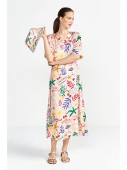 Rich & Royal Sukienka ze wzorem rozmiar: 40. Sukienki Rich & Royal, bez wzorów, z wiskozy, bez kołnierzyka, bez ramiączek, maxi. Za 262.91 zł.