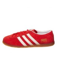 Adidas Skórzane sneakersy "Gazelle" w kolorze czerwonym rozmiar: 38. Czerwone trampki Adidas, bez wzorów, bez zapięcia. Za 332.52 zł.