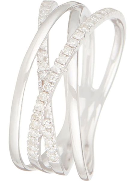 CARATELLI Złoty pierścionek "Lanao" z diamentami rozmiar: 56. Szare pierścionki CARATELLI, z diamentem, złote. Za 1,744.70 zł.