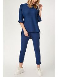 Milan Kiss 2-częściowy zestaw w kolorze niebieskim rozmiar: M. Niebieskie swetry Milan Kiss, m, bez wzorów, bez ramiączek. Za 173.99 zł.