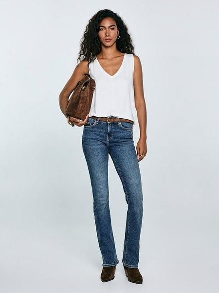 BIG STAR Top "Pistima" w kolorze białym rozmiar: M. Białe topy Big Star, m, bez wzorów, bez kołnierzyka, bez ramiączek. Za 32.99 zł.