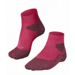 Niskie skarpety damskie Falke RU Trail. Czerwone skarpety Falke, bez wzorów, z elastanu. Za 153.00 zł.