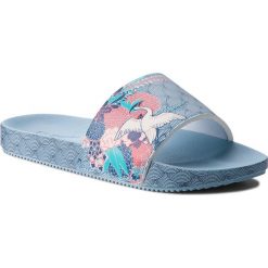 Klapki ZAXY - Snap Trendy Slide Fem 17529 Blue 90061 AA285105 02064. Niebieskie klapki Zaxy, bez wzorów, z materiału, bez obcasa. W wyprzedaży za 149.00 zł.