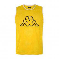 Koszule Kappa Nipola (x5). Żółte koszule Kappa, l, bez wzorów, sportowe, bez kołnierzyka, bez ramiączek. Za 205.00 zł.