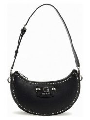 Guess Torebka w kolorze czarnym - 24 x 16 x 8 cm rozmiar: onesize. Czarne torby na ramię Guess, z aplikacjami, z materiału, na ramię, bez dodatków. Za 462.29 zł.