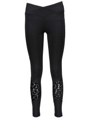 LASCANA Legginsy sportowe w kolorze czarnym rozmiar: 40/42. Czarne legginsy LASCANA, bez wzorów, z materiału. Za 52.92 zł.