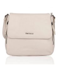 Bellicci Skórzana torebka "Silvia" w kolorze kremowym - 27 x 8 x 4 cm rozmiar: onesize. Brązowe torby na ramię Bellicci, bez wzorów, z materiału, na ramię, bez dodatków. Za 158.95 zł.