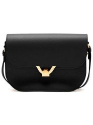 COCCINELLE Skórzana torebka w kolorze czarnym - 27 x 20 x 8 cm rozmiar: onesize. Czarne torby na ramię Coccinelle, bez wzorów, z materiału, na ramię, bez dodatków. Za 1,068.61 zł.