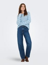 JDY Sweter "Ellen" w kolorze niebieskim rozmiar: M. Niebieskie swetry JDY, m, bez wzorów, bez ramiączek. Za 88.23 zł.