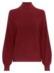 MOSS COPENHAGEN Sweter "Magnea" w kolorze bordowym rozmiar: L/XL. Czerwone swetry Moss Copenhagen, l, bez wzorów, ze splotem, bez ramiączek. Za 179.22 zł.