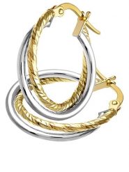 Revoni Złote kolczyki-kreole rozmiar: onesize. Szare kolczyki Revoni, złote. Za 817.99 zł.