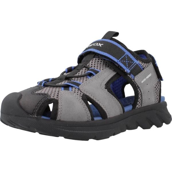 Sandały GEOX SANDAL AIRADYUM F Szary. Szare sandały Geox, bez wzorów, z syntetyku, bez obcasa, bez zapięcia. Za 203.99 zł.