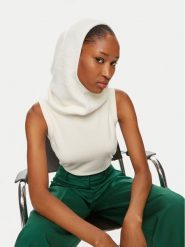 Max Mara Leisure Kominiarka Carmela 2426576028 Biały. Białe rękawiczki Max Mara Leisure, bez wzorów, z materiału. Za 519.99 zł.