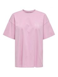 ONLY T-Shirt Vivvi 15346761 Różowy Regular Fit. Czerwone t-shirty Only, s, bez wzorów, z bawełny, bez kołnierzyka, bez ramiączek. Za 89.99 zł.