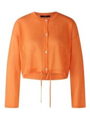 Oui Kardigan w kolorze pomarańczowym rozmiar: 38. Pomarańczowe kardigany Oui, bez wzorów. Za 126.99 zł.