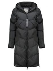 Geographical Norway Płaszcz zimowy "Bonus" w kolorze czarnym rozmiar: XXL. Czarne płaszcze Geographical Norway, na zimę, xxl, bez wzorów, z puchu, bez kaptura. Za 293.95 zł.