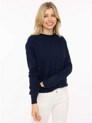 Zwillingsherz Kaszmirowy sweter w kolorze granatowym rozmiar: XL. Niebieskie swetry Zwillingsherz, xl, bez wzorów, z kaszmiru, bez ramiączek. Za 359.95 zł.