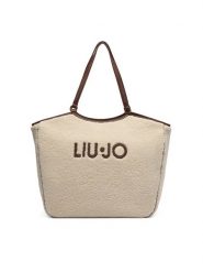 Liu Jo Torebka AF6117 E1163 Beżowy. Brązowe shopper Liu Jo, bez wzorów, z materiału, bez dodatków. Za 559.99 zł.