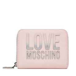 Duży Portfel Damski LOVE MOSCHINO. Czerwone portfele Love Moschino, bez wzorów. Za 419.99 zł.