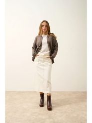 Just Cashmere Kaszmirowy kardigan "Ervie" w kolorze szarobrązowym rozmiar: M. Brązowe kardigany Just Cashmere, m, bez wzorów, z kaszmiru. Za 413.99 zł.