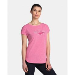 Damski bawełniany t-shirt Kilpi NELLIM-W. Czerwone t-shirty Kilpi, xs, bez wzorów, z bawełny, bez kołnierzyka, bez ramiączek. Za 60.57 zł.