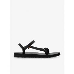 Sandały turystyczne damskie Teva Original Universal Slim. Czarne sandały Teva, bez wzorów, sportowe, bez obcasa, bez zapięcia. Za 198.99 zł.