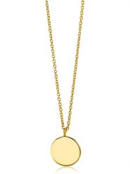 Diamant Exquis Złoty naszyjnik z zawieszką - dł. 43 cm rozmiar: onesize. Żółte naszyjniki Diamant Exquis, złote. Za 1,087.99 zł.