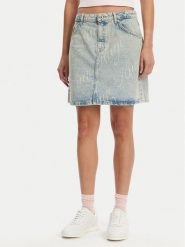 HUGO Spódnica jeansowa Gami 50534755 Niebieski Regular Fit. Niebieskie spódnice Hugo, xl, bez wzorów, z bawełny. Za 269.99 zł.