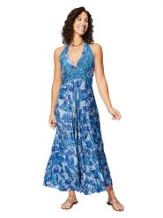 Ipanima Sukienka w kolorze błękitno-niebieskim rozmiar: 34-40. Niebieskie sukienki Ipanima, bez wzorów, klasyczne, bez kołnierzyka, bez ramiączek, maxi. Za 78.99 zł.