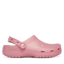 Klapki Crocs. Czerwone klapki Crocs, bez wzorów, bez obcasa. Za 239.99 zł.