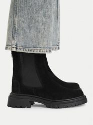 G-Star Raw Sztyblety CEO-WI16-BELLA-02 Czarny. Czarne botki G-Star, bez wzorów, ze skóry, bez obcasa, na płaskiej podeszwie, bez zapięcia. Za 379.99 zł.
