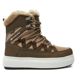 Śniegowce Alpine Pro. Brązowe trapery i śniegowce Alpine Pro. Za 439.99 zł.