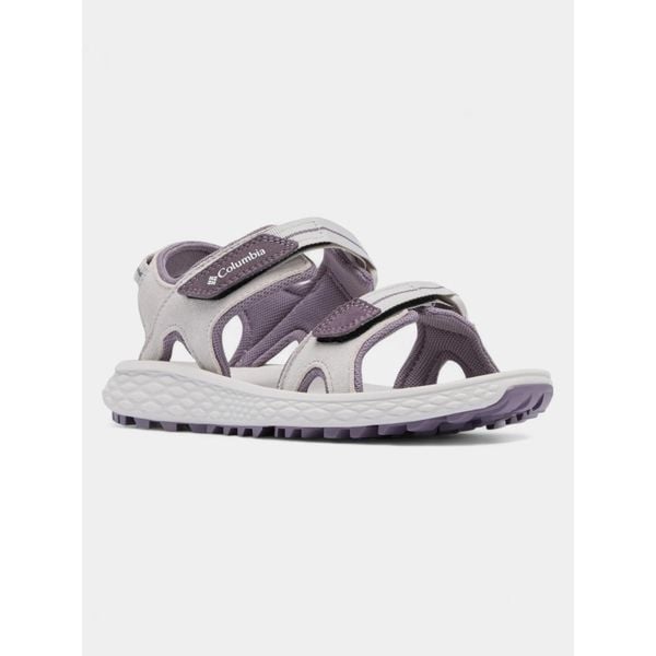 Sandały damskie Columbia KONOS HIKER 2-STRAP. Fioletowe sandały Columbia, bez wzorów, sportowe, bez obcasa, bez zapięcia. Za 299.00 zł.