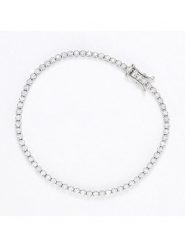 DIAMANTA Złota bransoletka "Rivière 1 Carat" z diamentami rozmiar: onesize. Szare bransoletki DIAMANTA, z diamentem, złote. Za 6,524.99 zł.