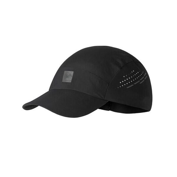 Czapka z daszkiem BUFF PACK LIGHT CAP SOLID. Czarne czapki Buff, bez wzorów, z elastanu. Za 193.40 zł.
