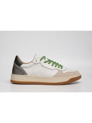 Replay Skórzane sneakersy w kolorze biało-beżowym rozmiar: 43. Białe trampki Replay, bez wzorów, bez zapięcia. Za 382.99 zł.