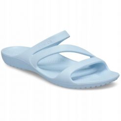 Klapki Dla Dorosłych Crocs Kadee II. Brązowe klapki Crocs, bez wzorów, z materiału, bez obcasa. Za 119.99 zł.