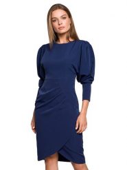 Stylove Sukienka w kolorze granatowym rozmiar: S. Niebieskie sukienki Stylove, s, bez wzorów, bez kołnierzyka, bez ramiączek, midi. Za 157.99 zł.