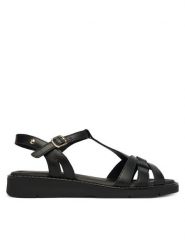 Pikolinos Sandały Roquetas W9B-0789 Czarny. Czarne sandały Pikolinos, bez wzorów, ze skóry, bez obcasa, na płaskiej podeszwie, bez zapięcia. Za 559.99 zł.