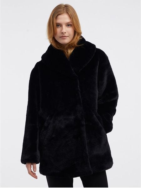 Orsay Kurtka pluszowa w kolorze czarnym rozmiar: XL. Czarne kurtki Orsay, xl, bez wzorów, bez kaptura. Za 149.95 zł.